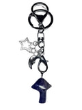 Amethyst Mushroom Keychain