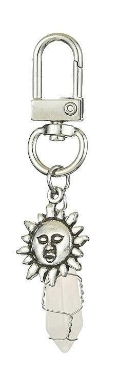 Rose Quartz Wire Wrap w/Sun Bag Clip