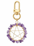 Wire Wrap Pentacle Star with Amethyst Clip