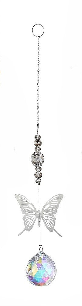 Silver Butterfly Suncatcher