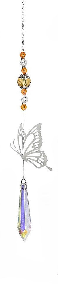Amber Sunset Butterfly Suncatcher