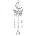 Amethyst Moon Star Butterfly Suncatcher