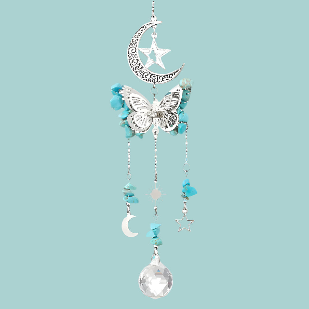 Turquoise Butterfly Suncatcher