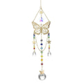 Gold Chakra Butterfly Suncatcher