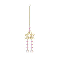 Lotus with  Crystal Ball Suncatcher