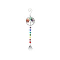 Chakra Gemstone Heart Suncatcher
