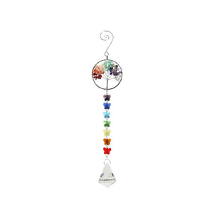 Chakra Gemstone Butterfly Suncatcher