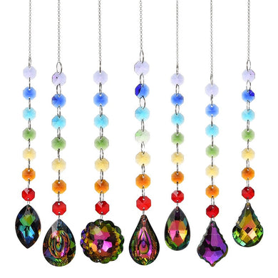 Chakra Glass Suncatcher set of 7