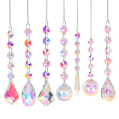 Glass Suncatcher Set of 7