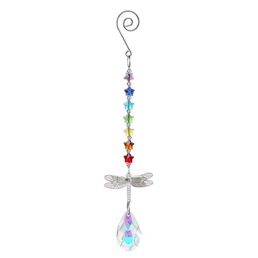Dragonfly Colorful Stars Suncatcher