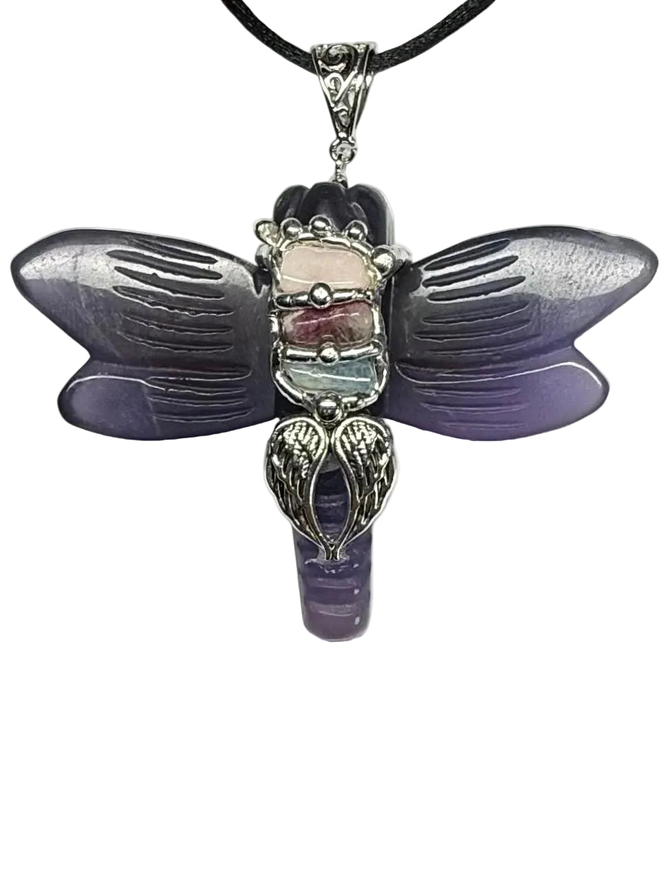 Angelic Whispers Large Dragonfly Pendant