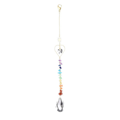 Chakra Heart Teardrop Suncatcher