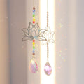 Lotus Silver Chakra Suncatcher