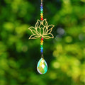 Gold Lotus Chakra Suncatcher