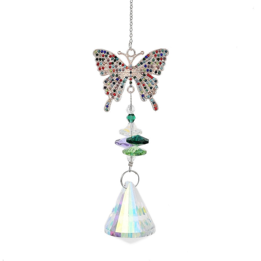 Rhinestone Butterfly Suncatcher