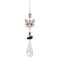Rhinestone Cat Face Suncatcher