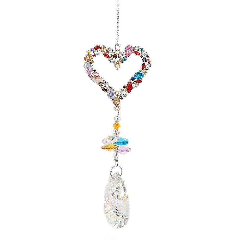 Rhinestone Heart Suncatcher