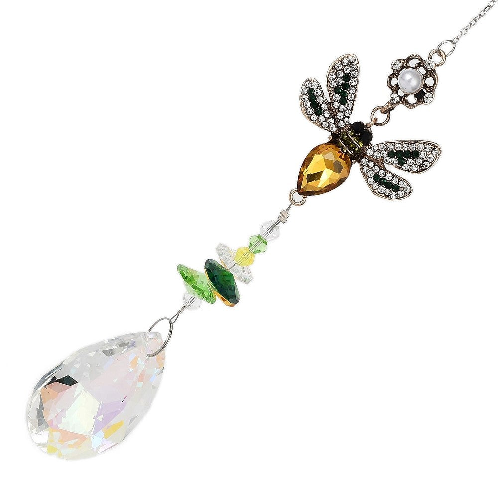 Rhinestone Bee Suncatcher