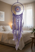 Purple and pink Macramé Dreamcatcher