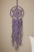 Purple Snowflake Macramé Dreamcatcher