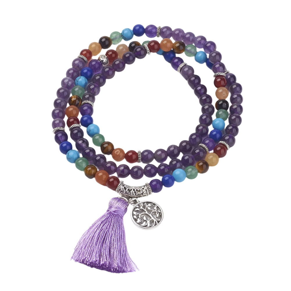 Amethyst Mala Bracelet