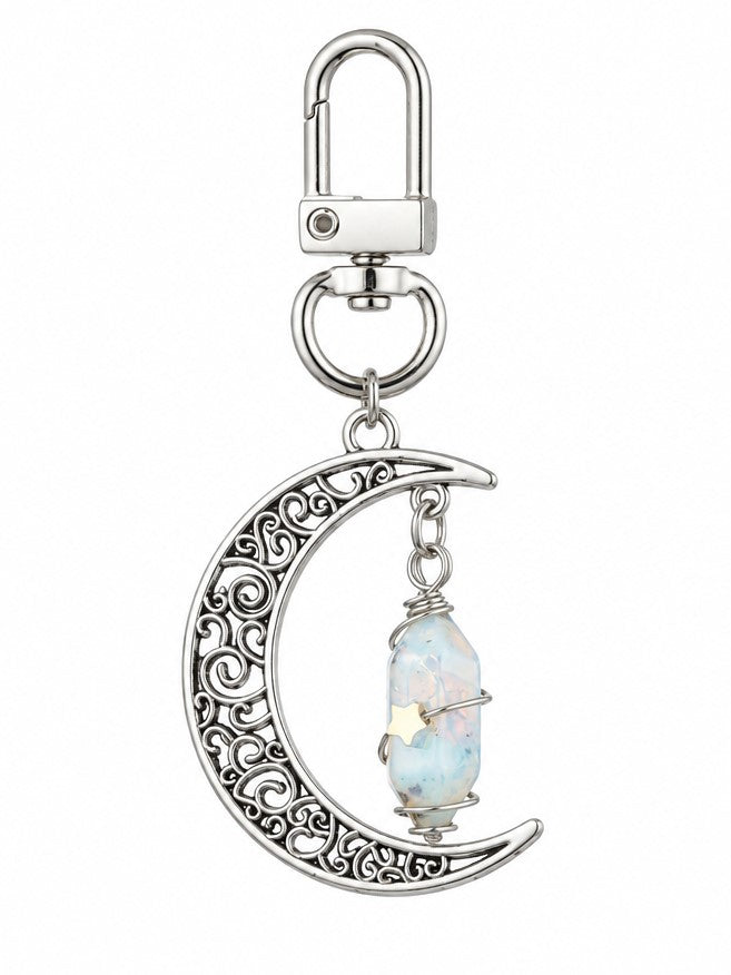 Opalite Wire Wrap with Moon Clip