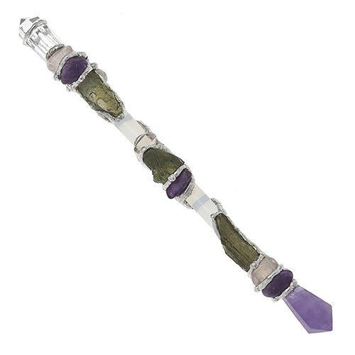 Quantum Love Moldavite Medium Wand