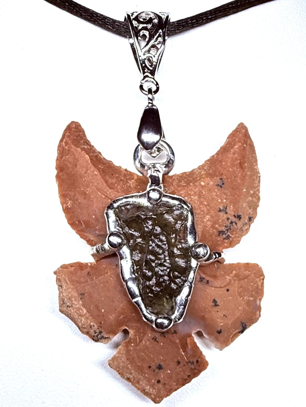 Empowerment Moldavite Arrowhead Pendant