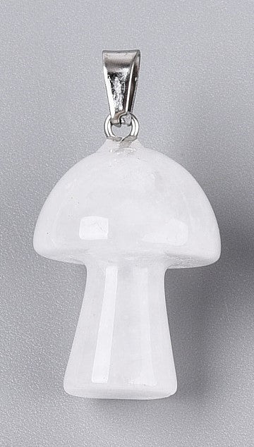 Quartz Mushroom Pendant