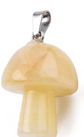 Topaz Jade Mushroom Pendant