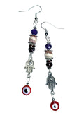 Courage Hamsa Evil Eye Earrings