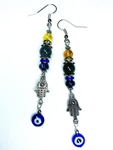 Magic Hamsa Evil Eye Earrings