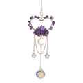 Amethyst Heart Suncatcher