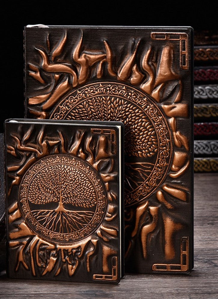 Tree/Sun Journal - Brass Color