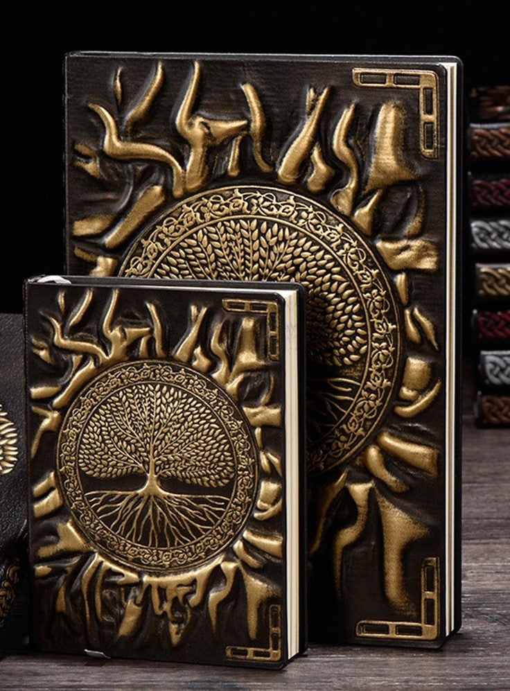 Tree/Sun Journal - Gold Color