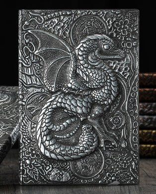 Baby Dragon Journal - Pewter Color