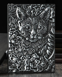 Cat Journal Pewter Color