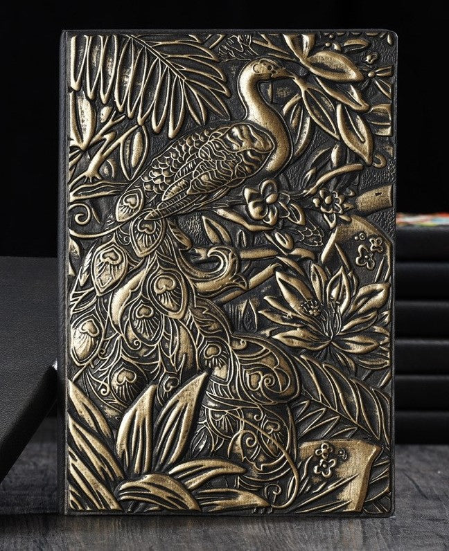 Peacock Journal - Gold Color
