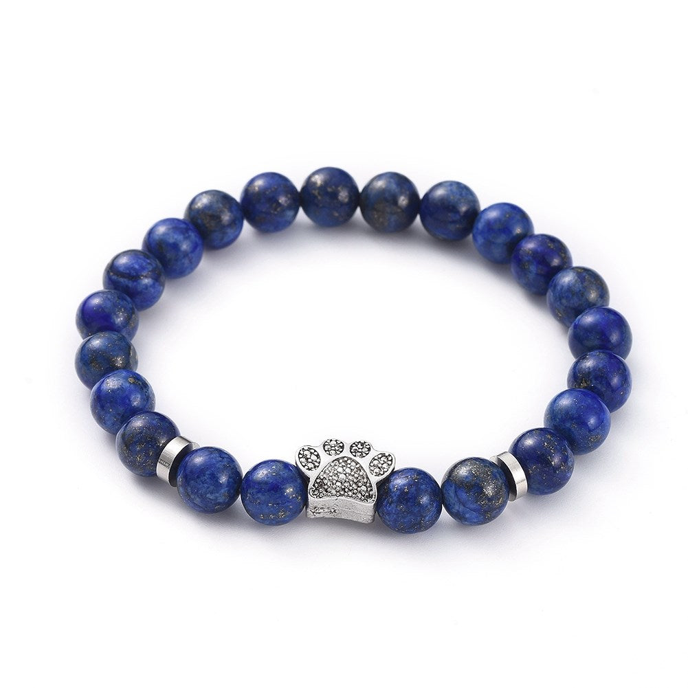 Lapis Paw Bracelet