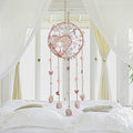 Rose Quartz Tree Heart Suncatcher
