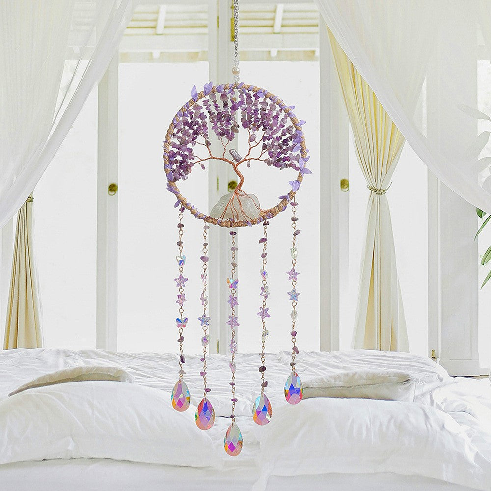 Amethyst Tree Suncatcher