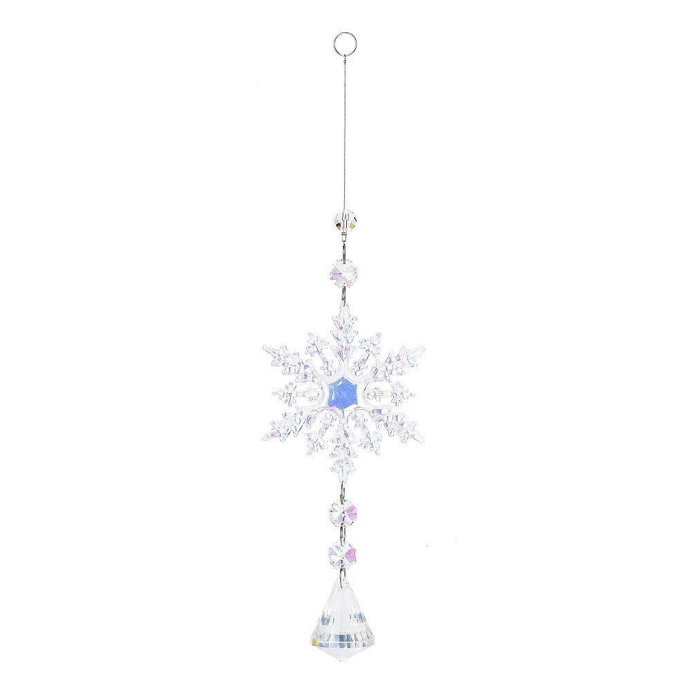 Snowflake Glass Suncatcher