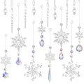 Snowflake Glass Suncatcher 16 set