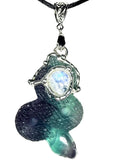 Custom Fluorite Snake Pendant