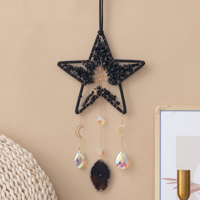 Black Star Tree of Life Decor