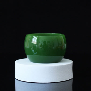 Dark Green Agate Tea Cup