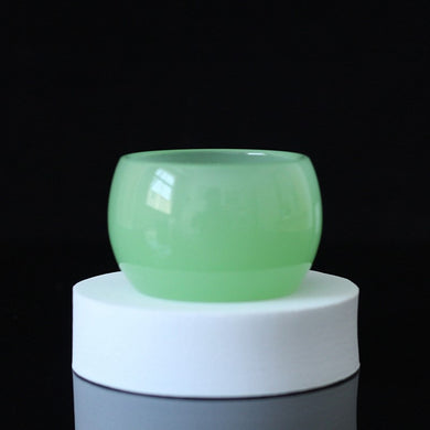 Light Green Agate Tea Cup