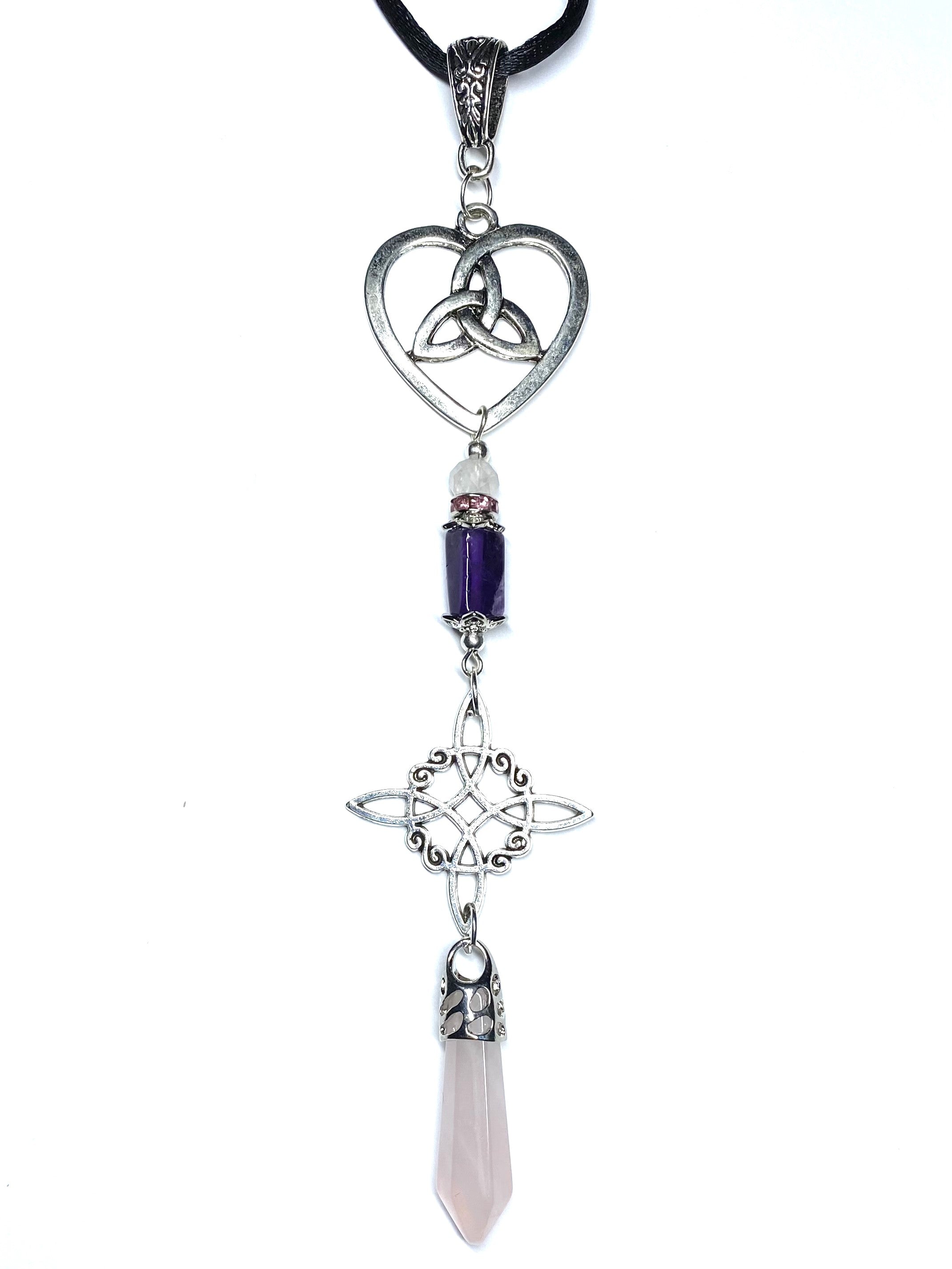 Love Beaded Charm Necklace