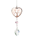 Rose Quartz Heart Suncatcher