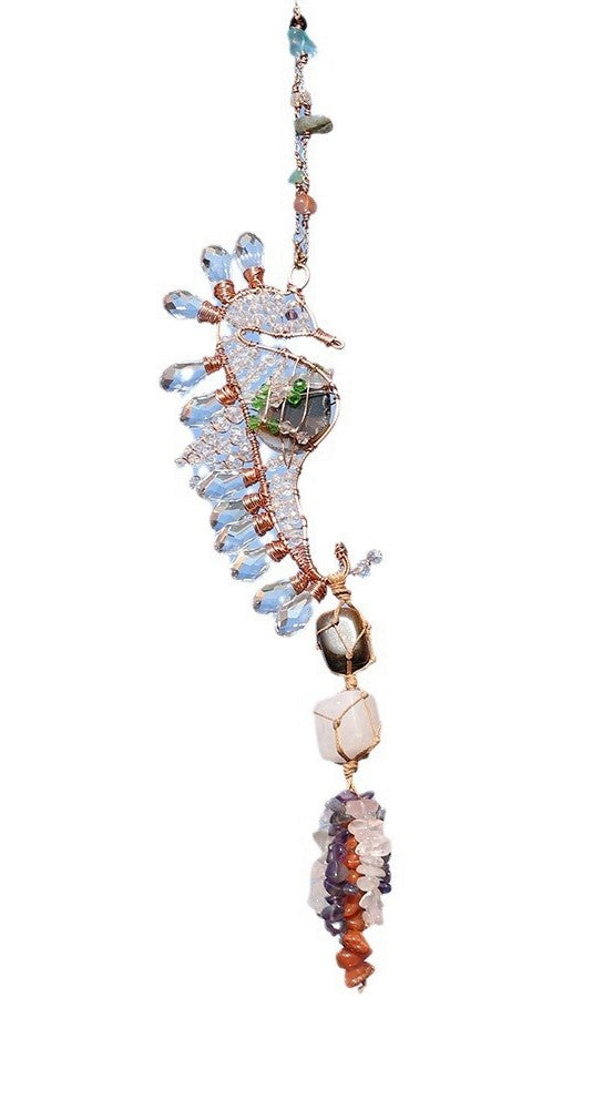 Wire Wrapped Sea Horse Suncatcher